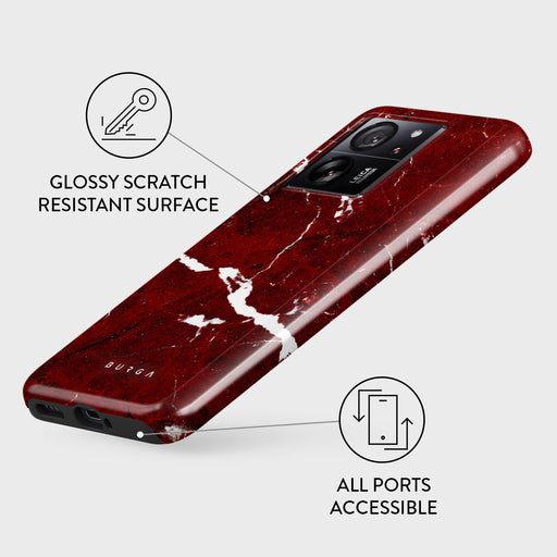 Iconic Red Ruby - Marble Xiaomi 13T Case 3