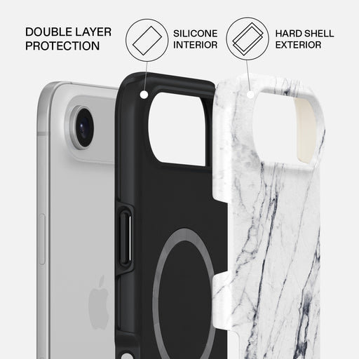 Satin White - Marble iPhone Air Case