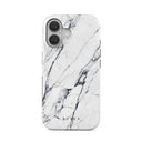 Satin White - Marble iPhone 16 Case 1
