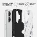 Satin White - Marble iPhone 16 Case 2