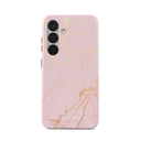 Peachy Gold - Pink Marble Samsung Galaxy S25 Case 1