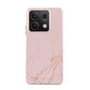 Peachy Gold - Pink Marble Xiaomi Redmi Note 13 5G Case 1