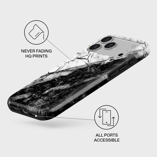 Fatal Contradiction - Black & White Marble iPhone 17 Pro Max Case