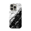 Fatal Contradiction - Black & White Marble iPhone 16 Pro Max Case