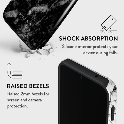 Fatal Contradiction - Black & White Marble Samsung Galaxy S23 FE Case 4