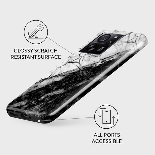 Fatal Contradiction - Black & White Marble Xiaomi 13T Case 3