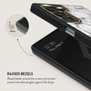 Fatal Contradiction - Black & White Marble Samsung Galaxy Z Fold 6 Case 4