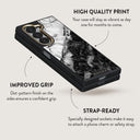 Fatal Contradiction - Black & White Marble Samsung Galaxy Z Fold 6 Case 5