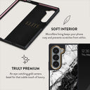 Fatal Contradiction - Black & White Marble Samsung Galaxy Z Fold 6 Case 6