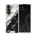 Fatal Contradiction - Black & White Marble Samsung Galaxy Z Fold 6 Case 24