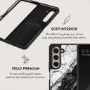 Fatal Contradiction - Black & White Marble Samsung Galaxy Z Fold 5 Case 6