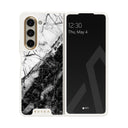 Fatal Contradiction - Black & White Marble Samsung Galaxy Z Fold 5 Case 24