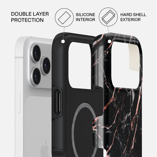Rose Gold Marble - iPhone 17 Pro Max Case
