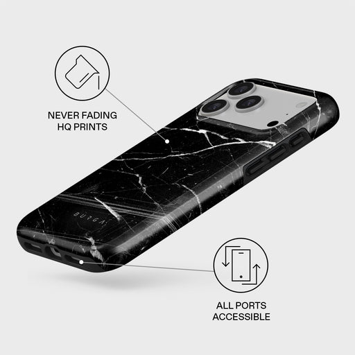Noir Origin - Black Marble iPhone 17 Pro Max Case