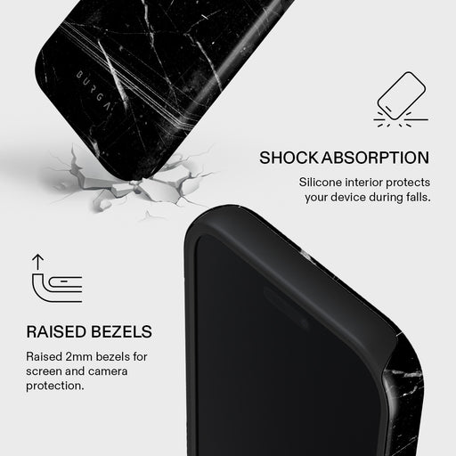Noir Origin - Black Marble iPhone 17 Pro Case