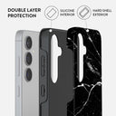 Noir Origin - Black Marble Samsung Galaxy S24 Plus Case 6