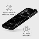Noir Origin - Black Marble Samsung Galaxy S24 Plus Case 7
