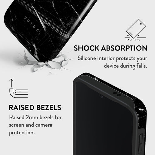 Noir Origin - Black Marble Samsung Galaxy S24 Plus Case 8