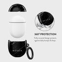 Noir Origin - Black Marble Google Pixel Buds Pro Case 2