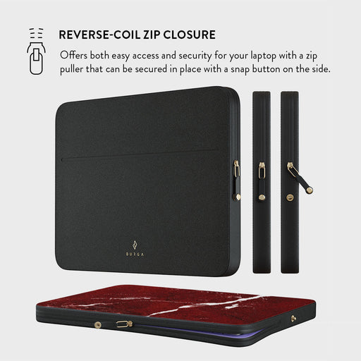 Iconic Red Ruby - Marble Laptop Sleeve 9