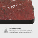 Iconic Red Ruby - Marble Laptop Sleeve 10