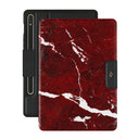 Iconic Red Ruby - Marble Samsung Galaxy Tab S9 FE Case 1