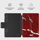 Iconic Red Ruby - Marble Samsung Galaxy Tab S9 FE Case 2
