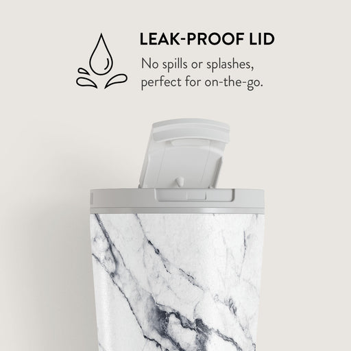 Satin White - Marble Travel Mug 11