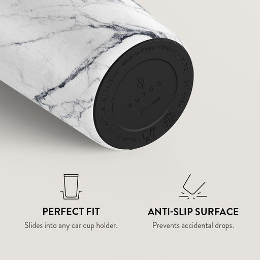 Satin White - Marble Travel Mug 12