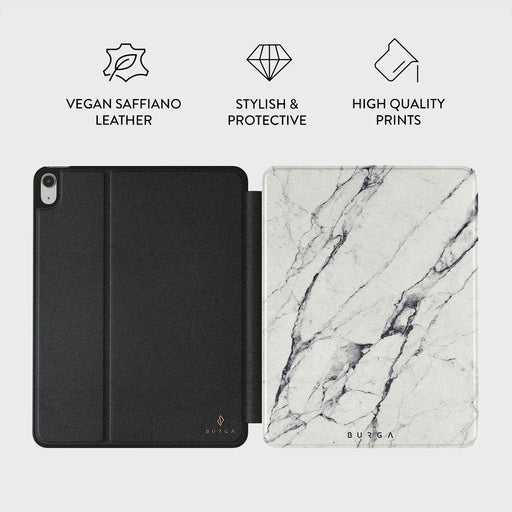 Satin White - Marble iPad Air 10.9 (5th/4th Gen) Case