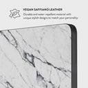 Satin White - Marble Laptop Sleeve 6