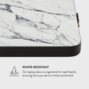 Satin White - Marble Laptop Sleeve 10