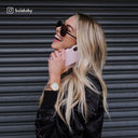 Peachy Gold - Pink Marble iPhone XR Case 25