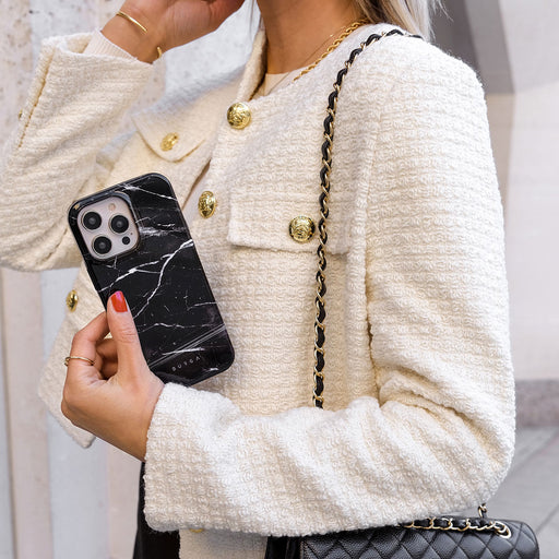 Noir Origin - Black Marble Samsung Galaxy S24 Plus Case 9