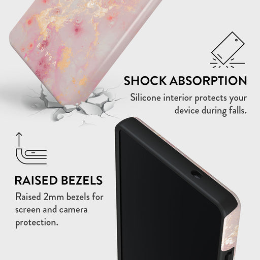 Golden Coral - Pink Samsung Galaxy S25 Ultra Case 4
