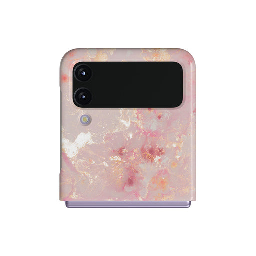 Golden Coral - Pink Samsung Galaxy Z Flip 4 Case 1