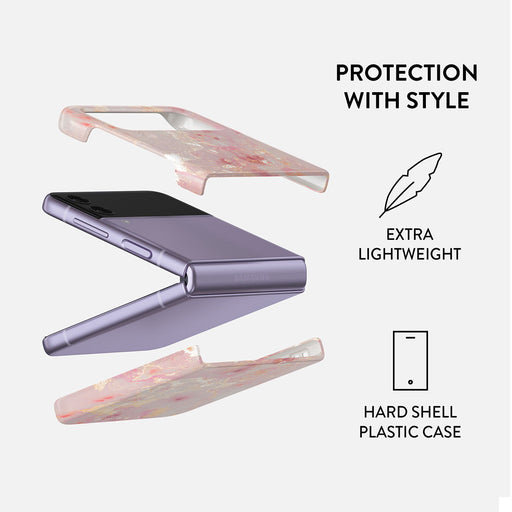 Golden Coral - Pink Samsung Galaxy Z Flip 4 Case 2