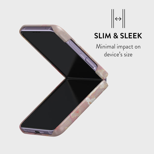 Golden Coral - Pink Samsung Galaxy Z Flip 4 Case 4