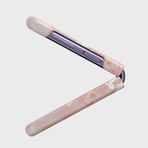 Golden Coral - Pink Samsung Galaxy Z Flip 4 Case 6