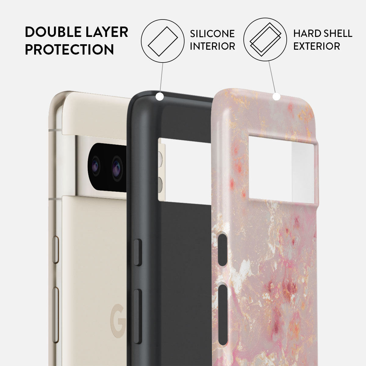 Golden Coral - Pink Google Pixel 8 Pro Case | BURGA