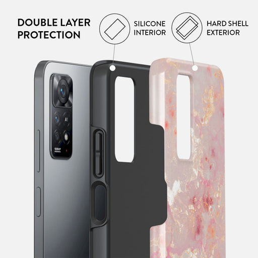 Golden Coral - Pink Xiaomi Redmi Note 11 Pro+ Case 2