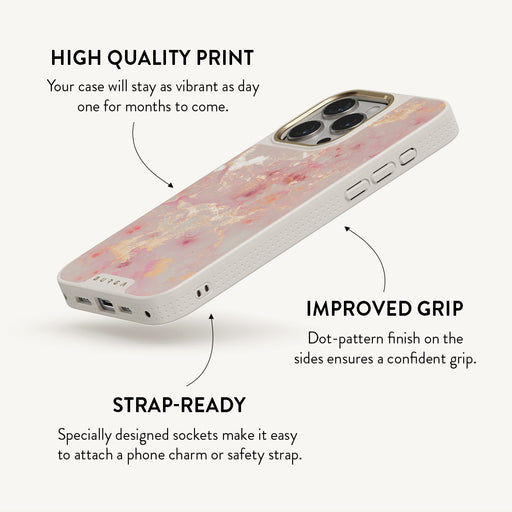 Golden Coral - Pink iPhone 15 Pro Max Case