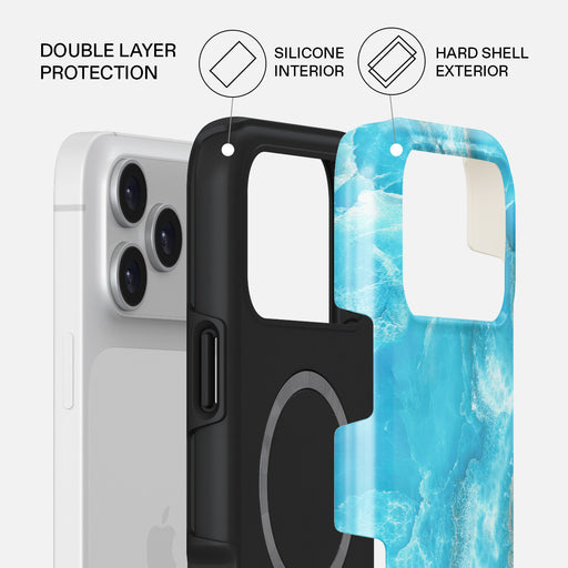 Ocean Waves - Blue iPhone 17 Pro Max Case