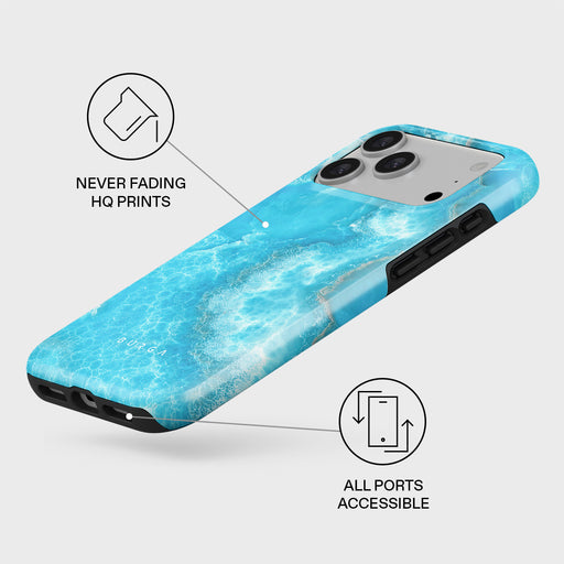 Ocean Waves - Blue iPhone 17 Pro Max Case