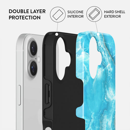 Ocean Waves - Blue iPhone 16 Case