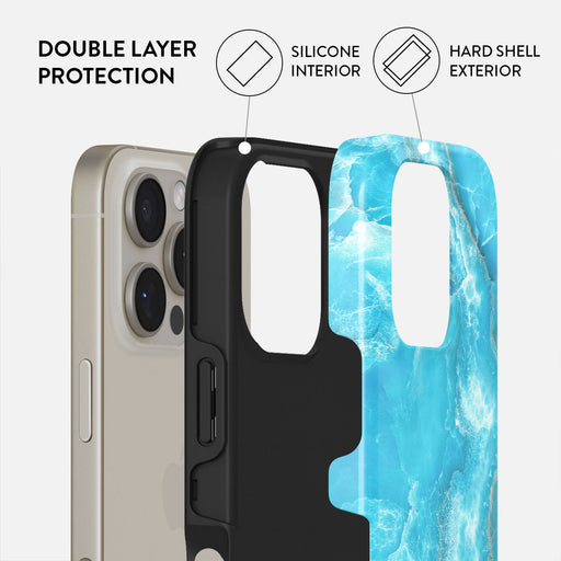 Ocean Waves - Blue iPhone 16 Pro Max Case