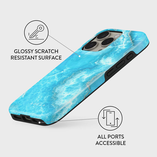 Ocean Waves - Blue iPhone 16 Pro Max Case