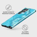 Ocean Waves - Blue Samsung Galaxy S24 Ultra Case 7