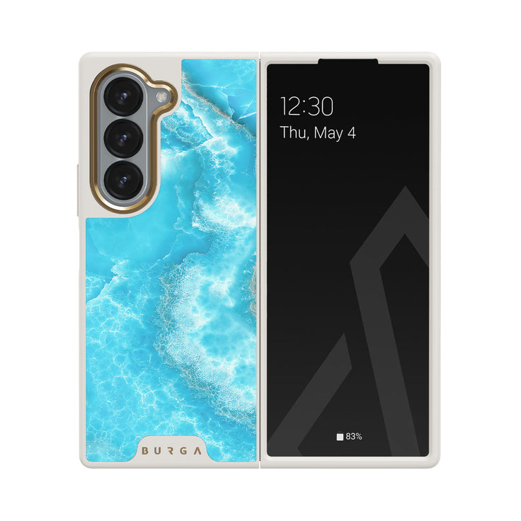 Ocean Waves - Blue Samsung Galaxy Z Fold 6 Case