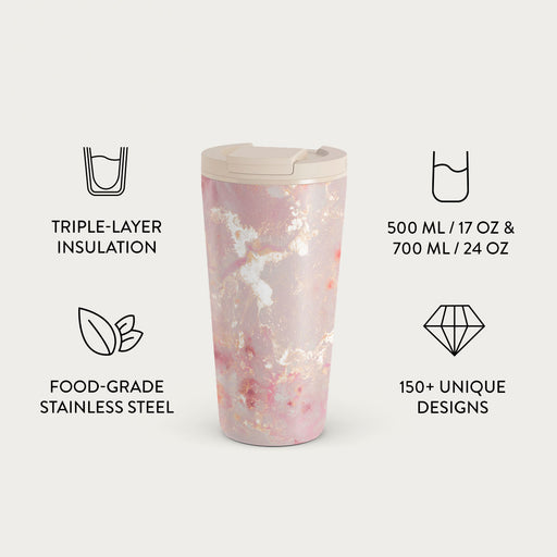 Golden Coral - Pink Travel Mug 7